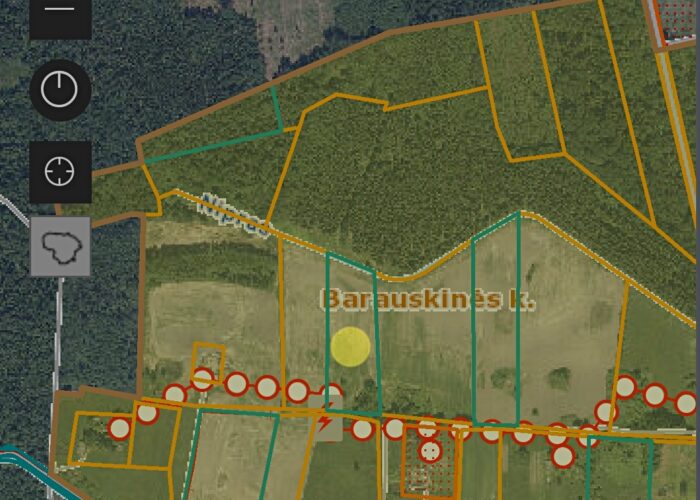 Parduodamas sklypas prie pat miško Barauskinės k., Prienų r.